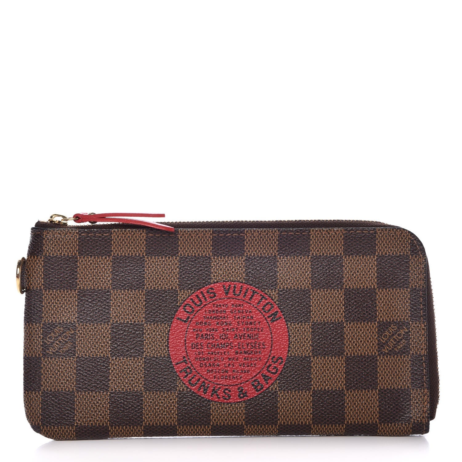 Louis Vuitton Damier Ebene Complice Trunks and Bags Wallet Red 1 of 7