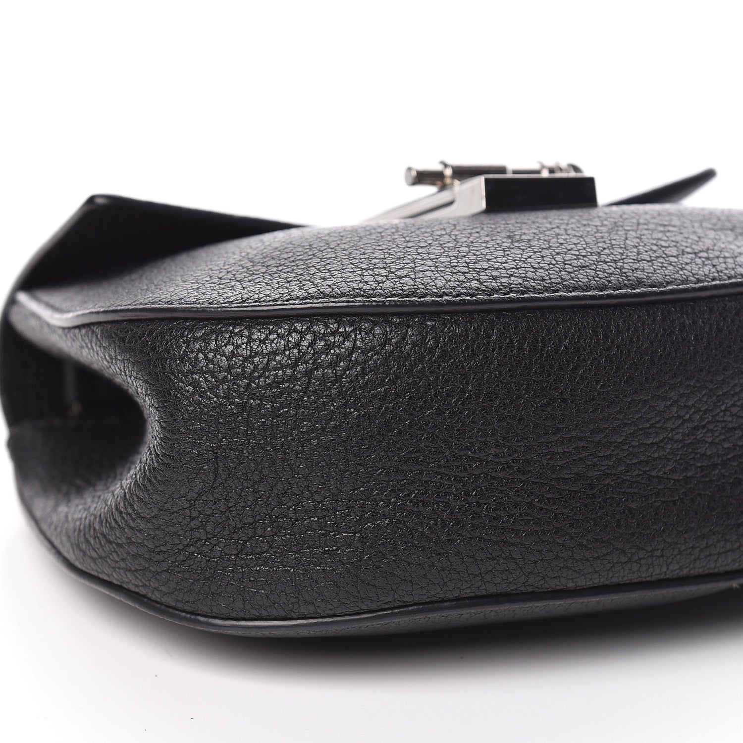 Chloe Grained Lambskin Mini Drew Shoulder Bag Black 8 of 10