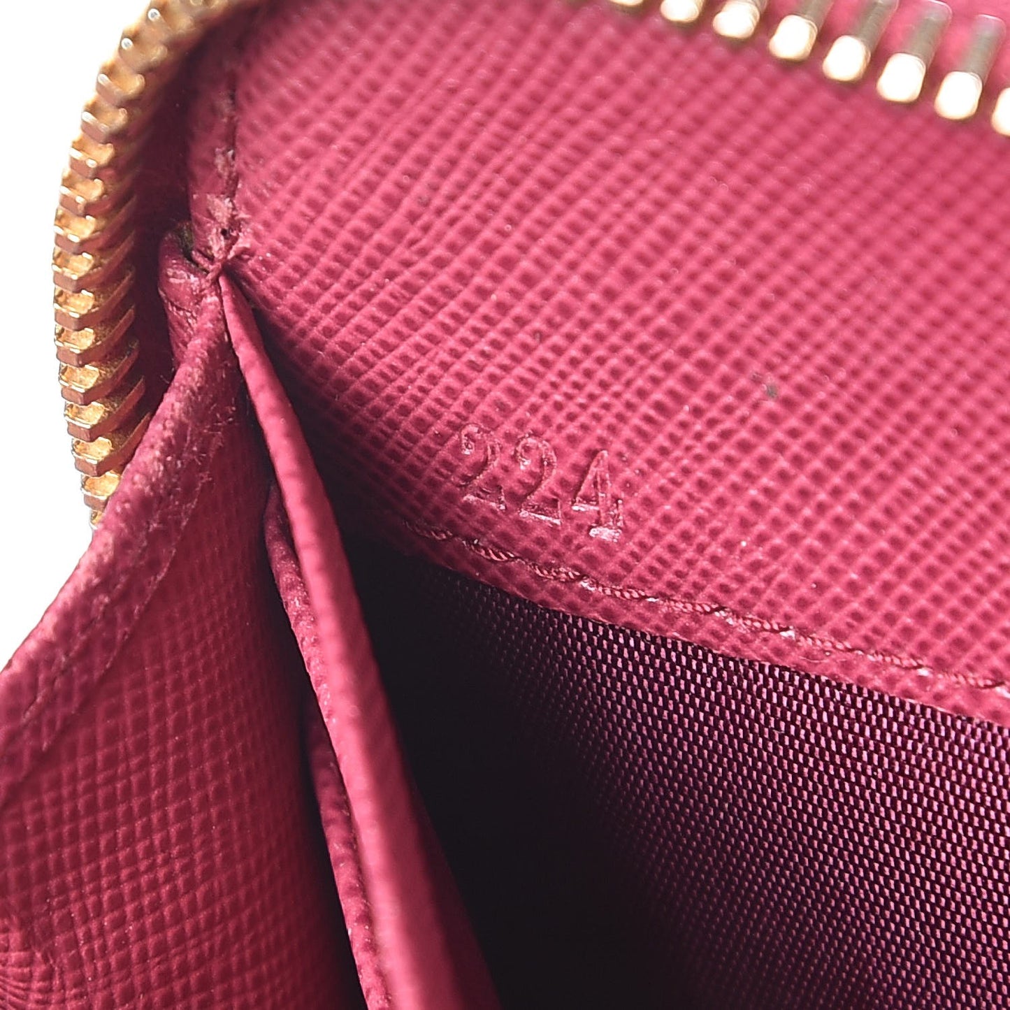 Saffiano Zip Around Wallet Peonia