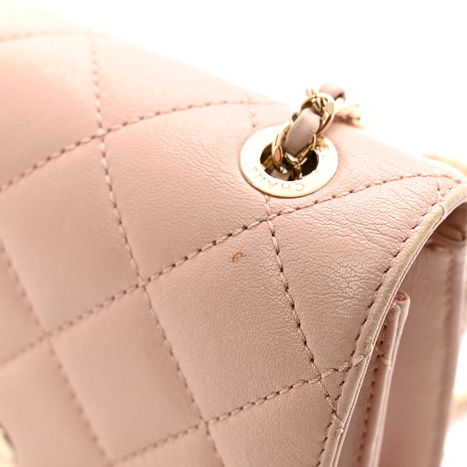 Chanel Sheepskin Quilted Mini Beauty Lock Flap Pink 12 of 13