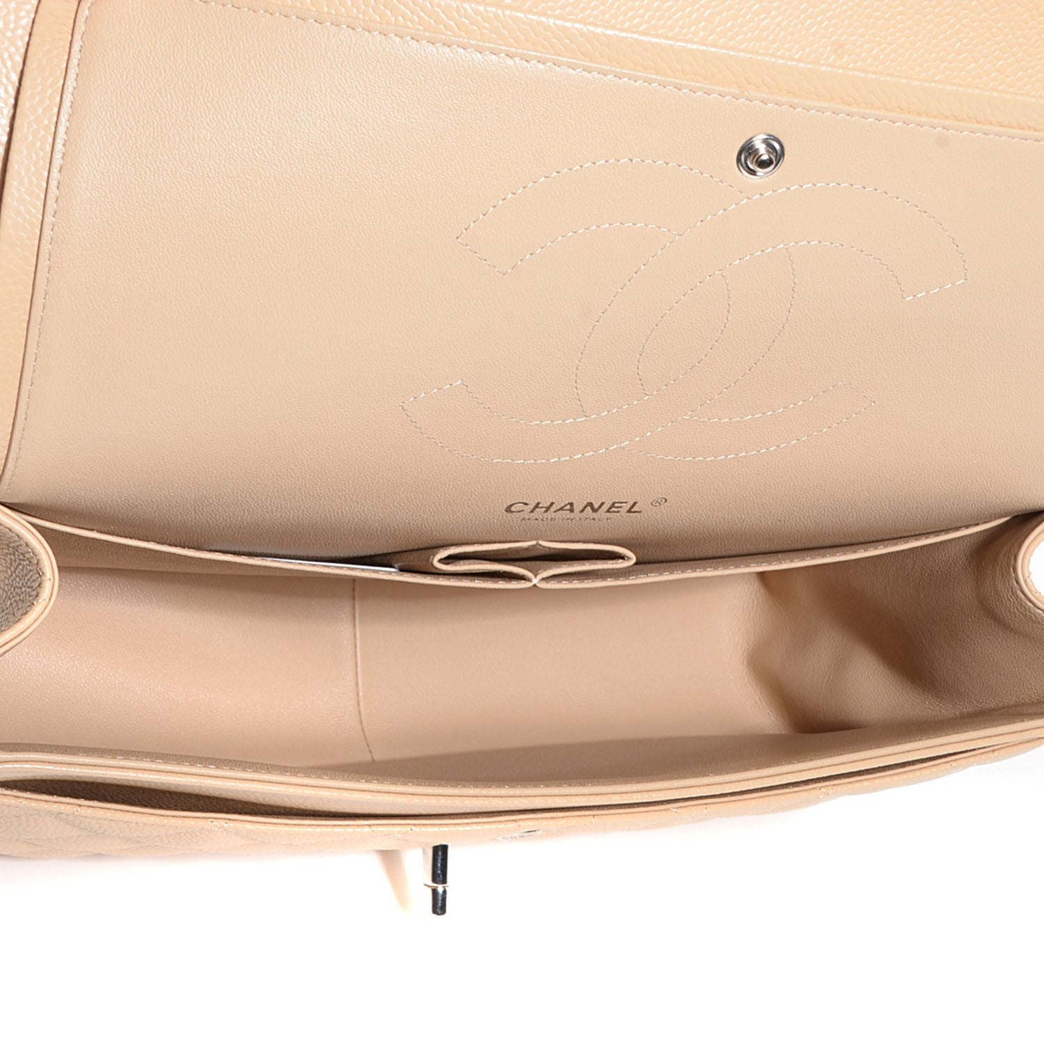 Chanel Caviar Jumbo Double Flap Light Beige 6 of 9