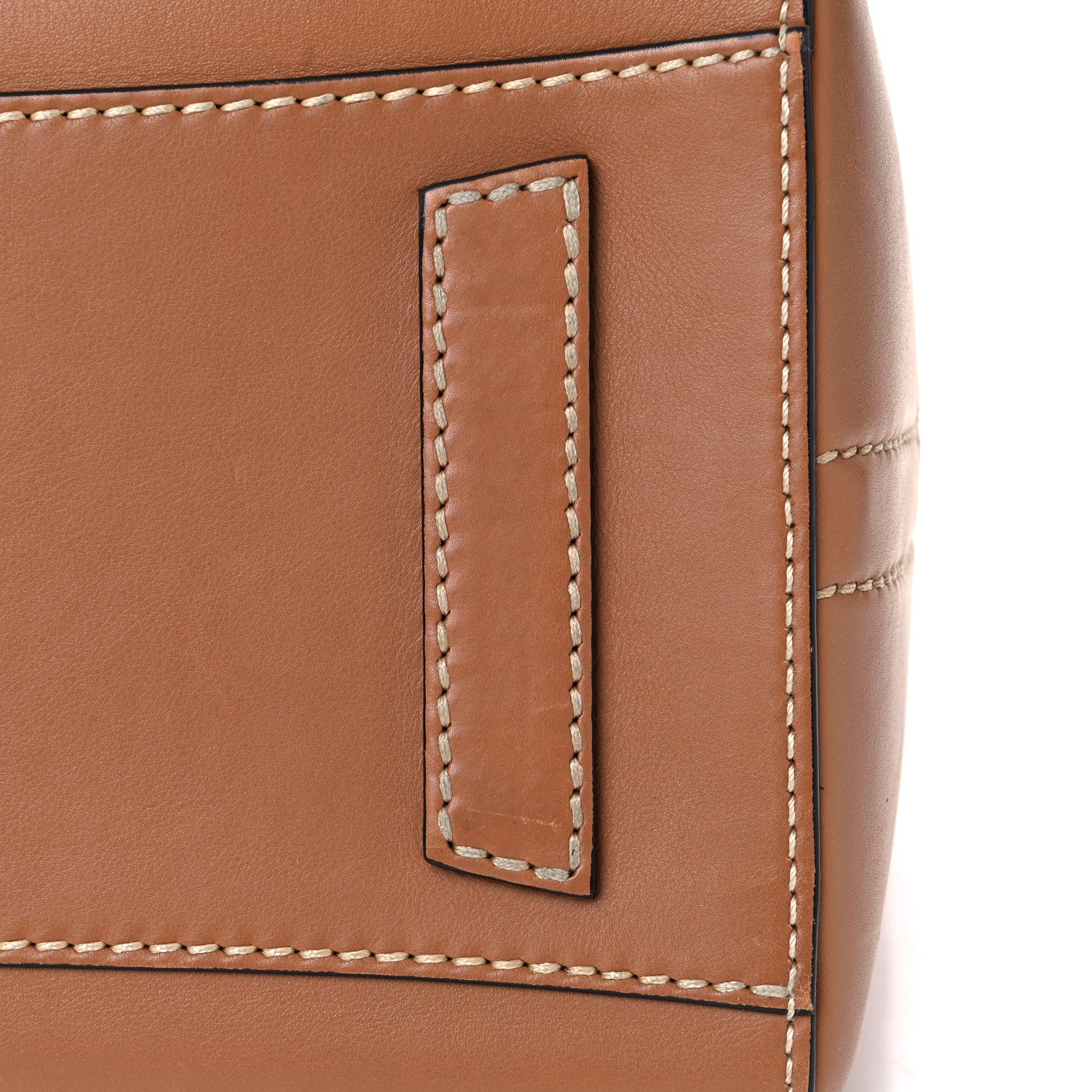 Givenchy Calfskin Contrast Topstitch Medium Antigona Cognac 16 of 30