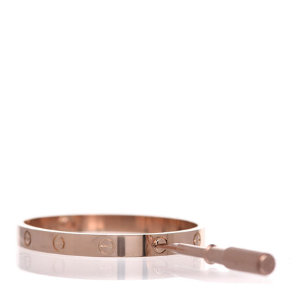Cartier 18K Pink Gold LOVE Bracelet 17 4 of 7