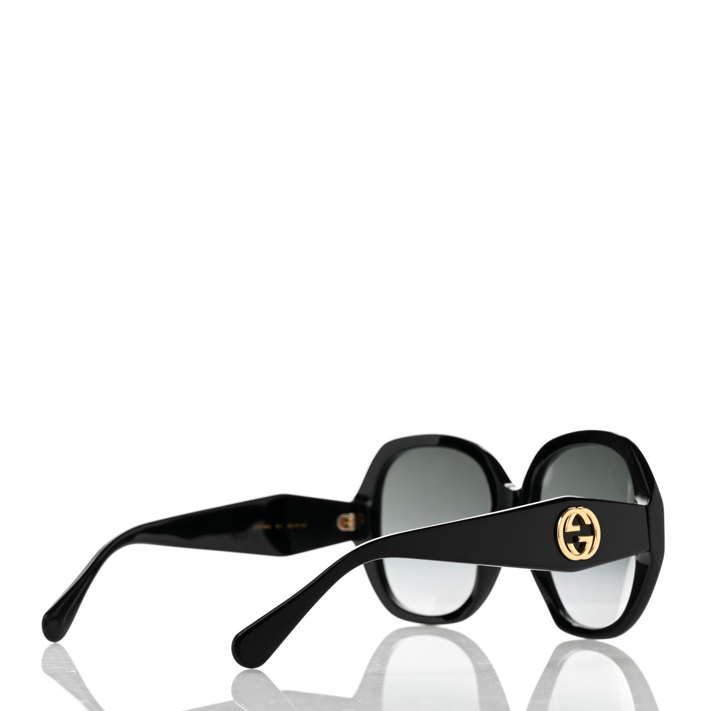 Acetate Round Frame Sunglasses GG0796S Black