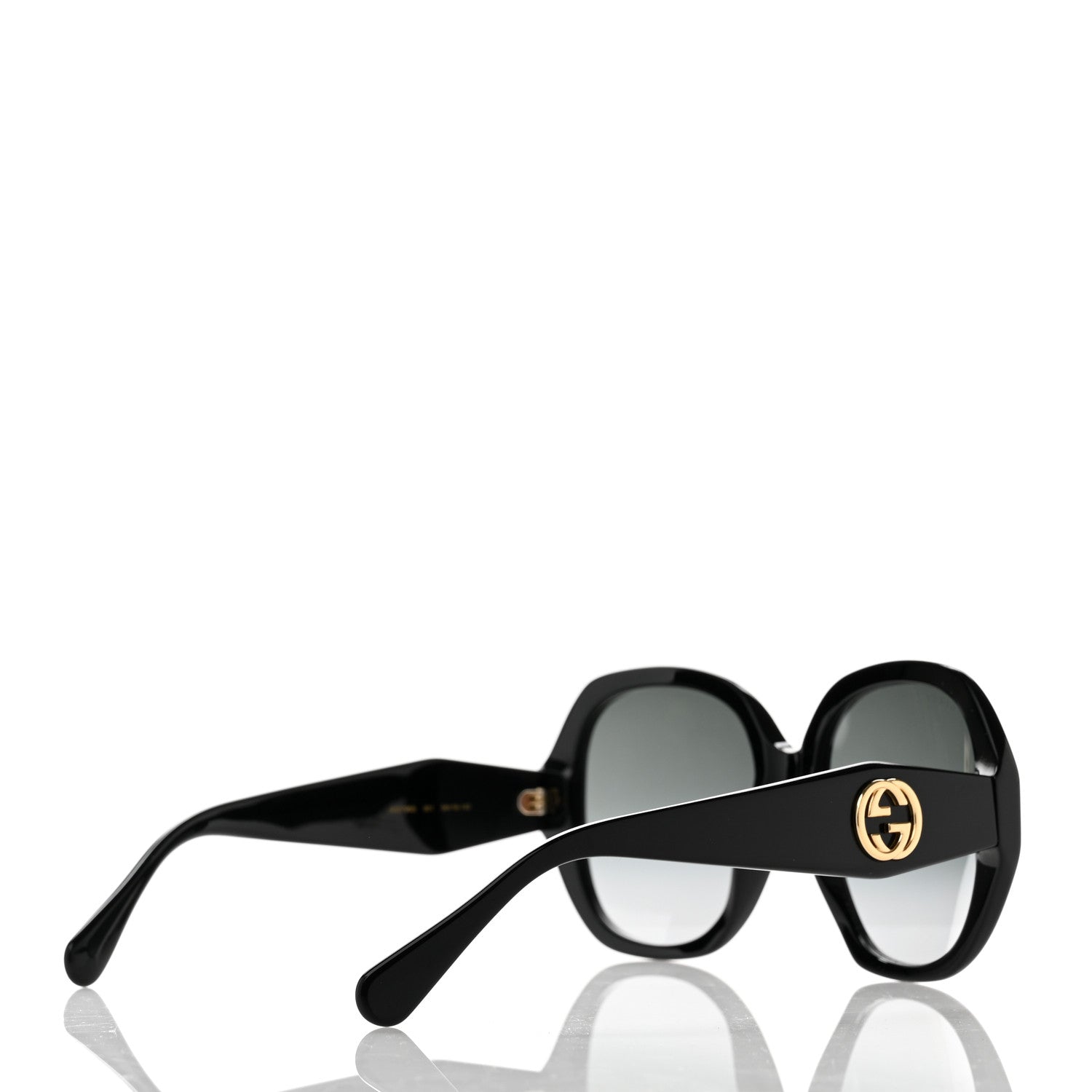 Gucci Acetate Round Frame Sunglasses GG0796S Black 4 of 8