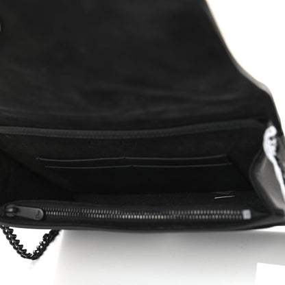 Christian Dior Ultra Matte Calfskin Diorama Wallet on Chain Pouch Black 4 of 5