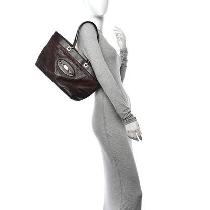 Gucci Guccissima Large Punch Tote Chocolate Brown 2 of 15