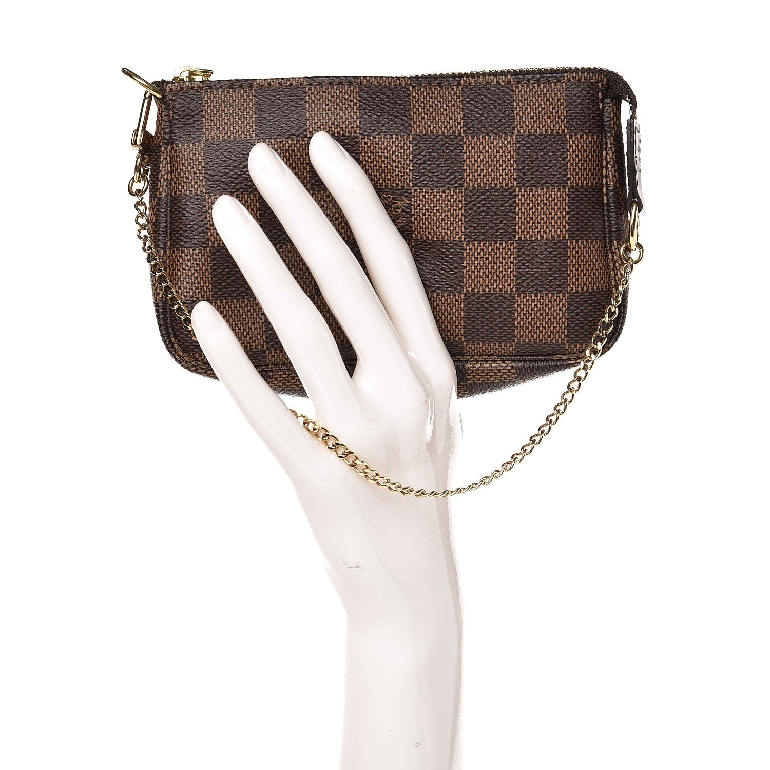 Louis Vuitton Damier Ebene Mini Pochette Accessories 2 of 8