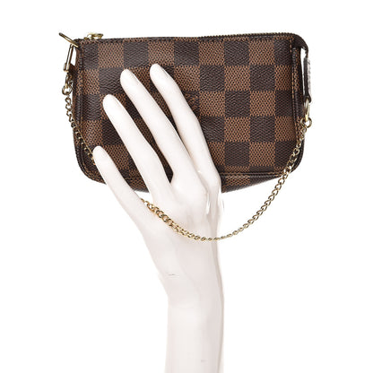 Louis Vuitton Damier Ebene Mini Pochette Accessories 2 of 8