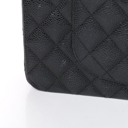 Chanel Caviar Quilted Medium Double Flap Black 18 of 19
