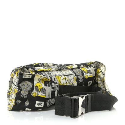Prada X JAMES JEAN Tessuto Nylon Robot Monkey Belt Bag Black 2 of 12