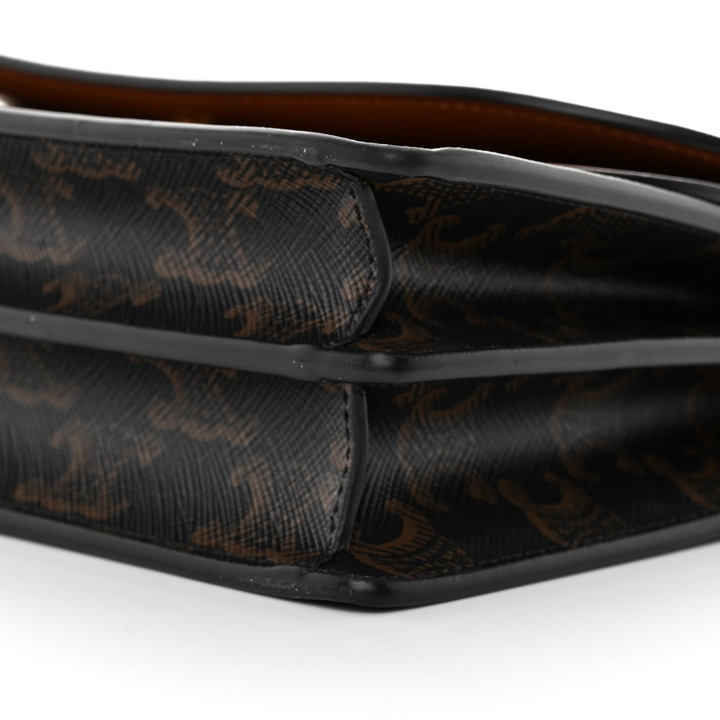 Triomphe Canvas Lambskin Wallet On Strap Tan