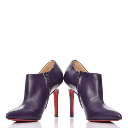Christian Louboutin Calfskin Dahlia 100 Ankle Boots 38.5 Black 6 of 13