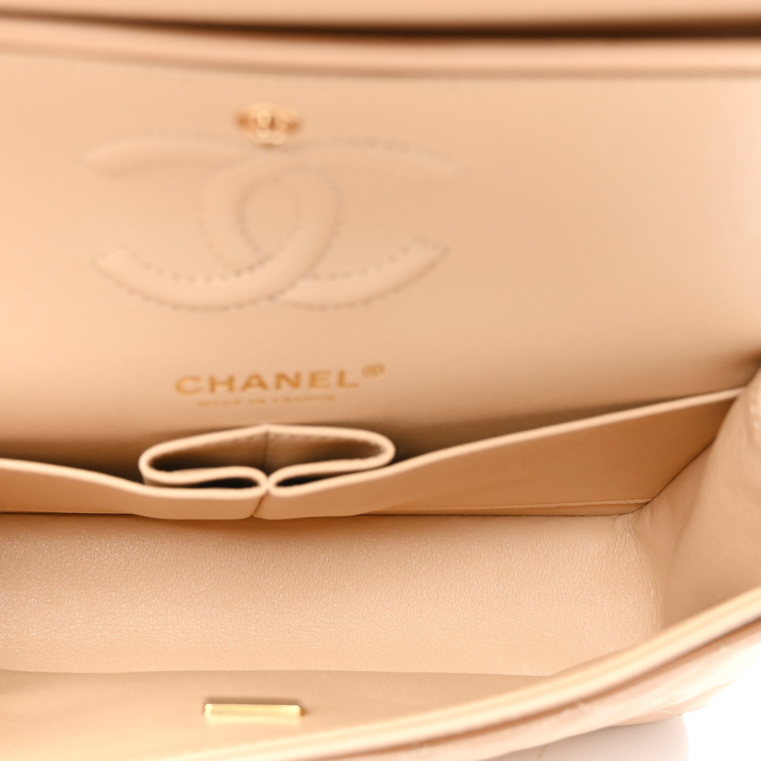 Chanel Caviar Quilted Small Double Flap Beige 5 of 10