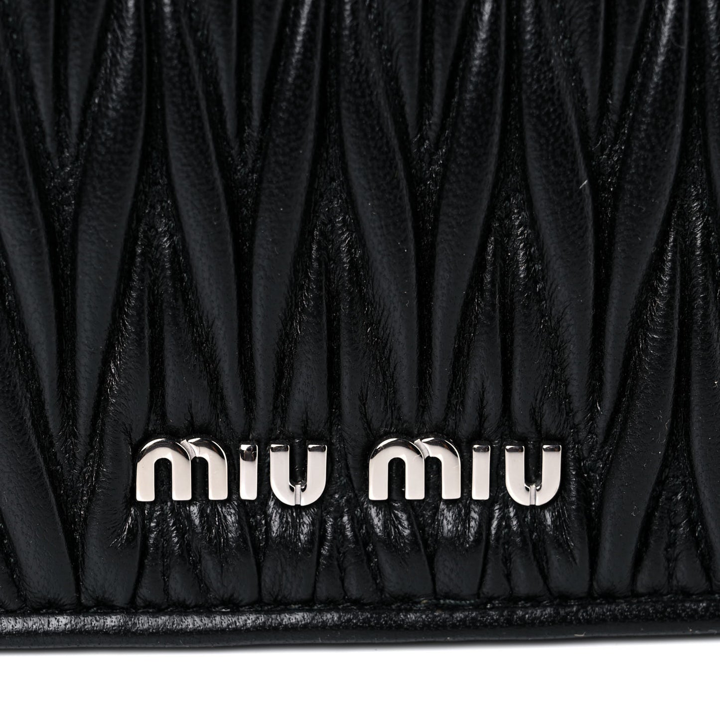 Nappa Matelasse Top Handle Chain Crossbody Black