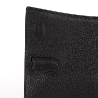 Hermes Taurillon Clemence Jypsiere 28 Black 15 of 19
