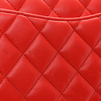 Chanel Lambskin Quilted Medium Double Flap Red 11 of 12