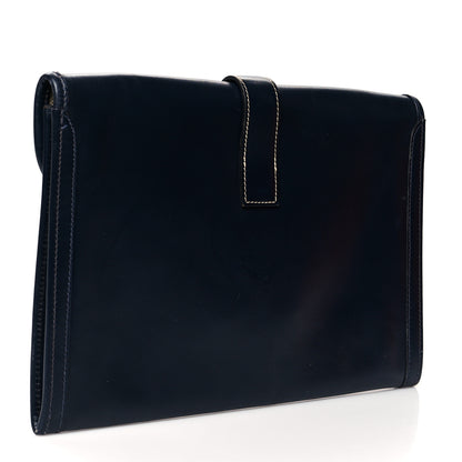 Hermes Box Jige PM Clutch Indigo 3 of 9
