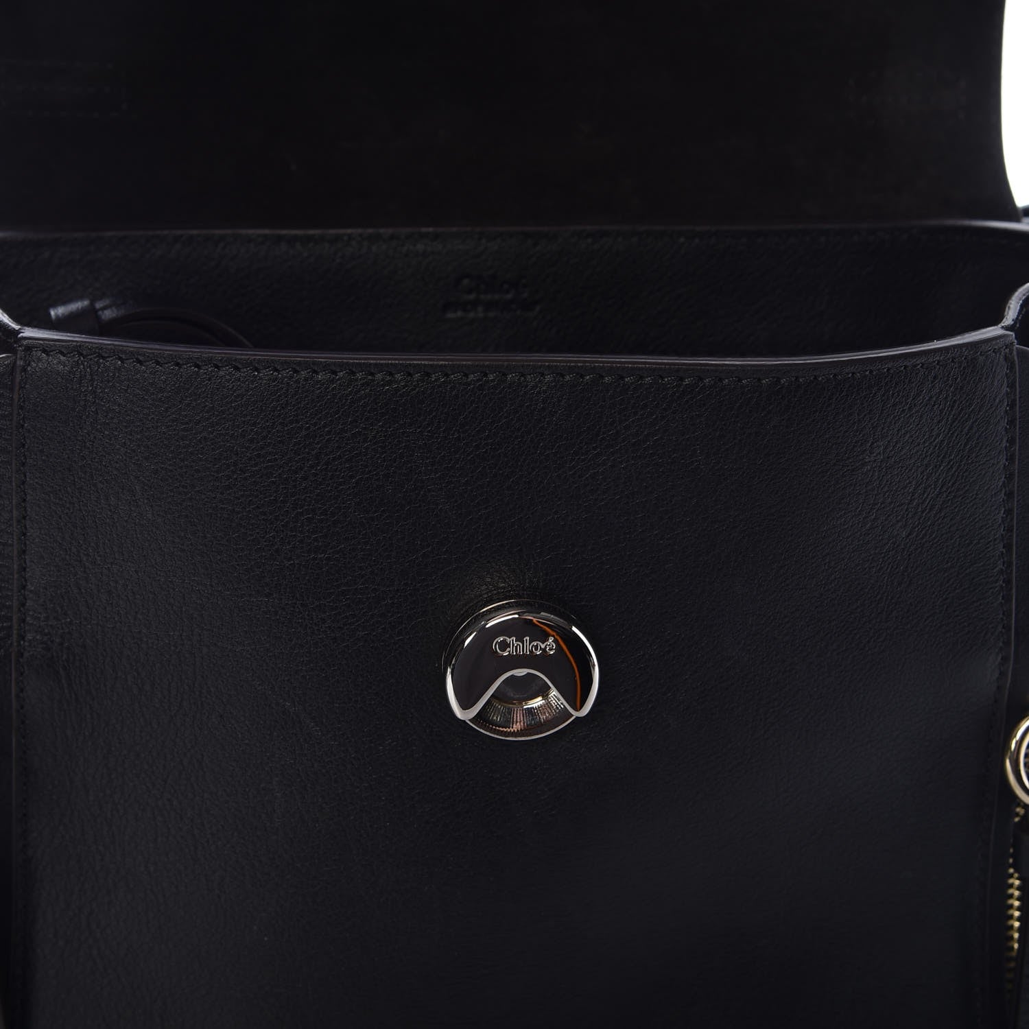 Chloe Calfskin Small Faye Day Shoulder Bag Black 12 of 13