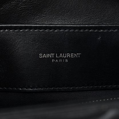 Saint Laurent Calfskin Y Quilted Monogram Medium Loulou Chain Satchel Black 6 of 9