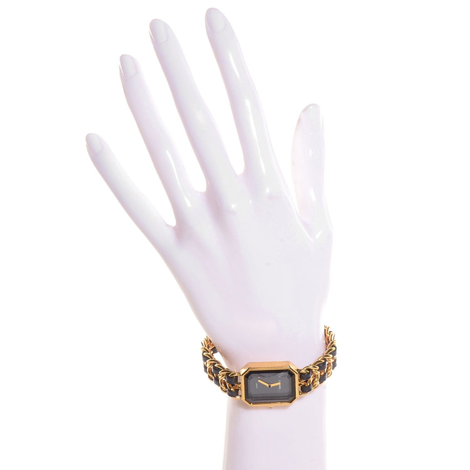 Chanel Stainless Steel Lambskin 20mm Chain Premiere Quartz Watch Gold M 7 of 7