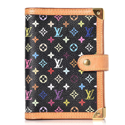 Louis Vuitton Monogram Multicolor Small Ring Agenda Cover Black 1 of 7