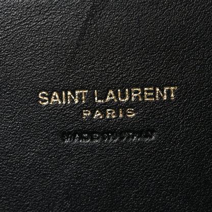 Saint Laurent Smooth Calfskin Suede Medium Reversible Monogram Kate Satchel Black 6 of 18