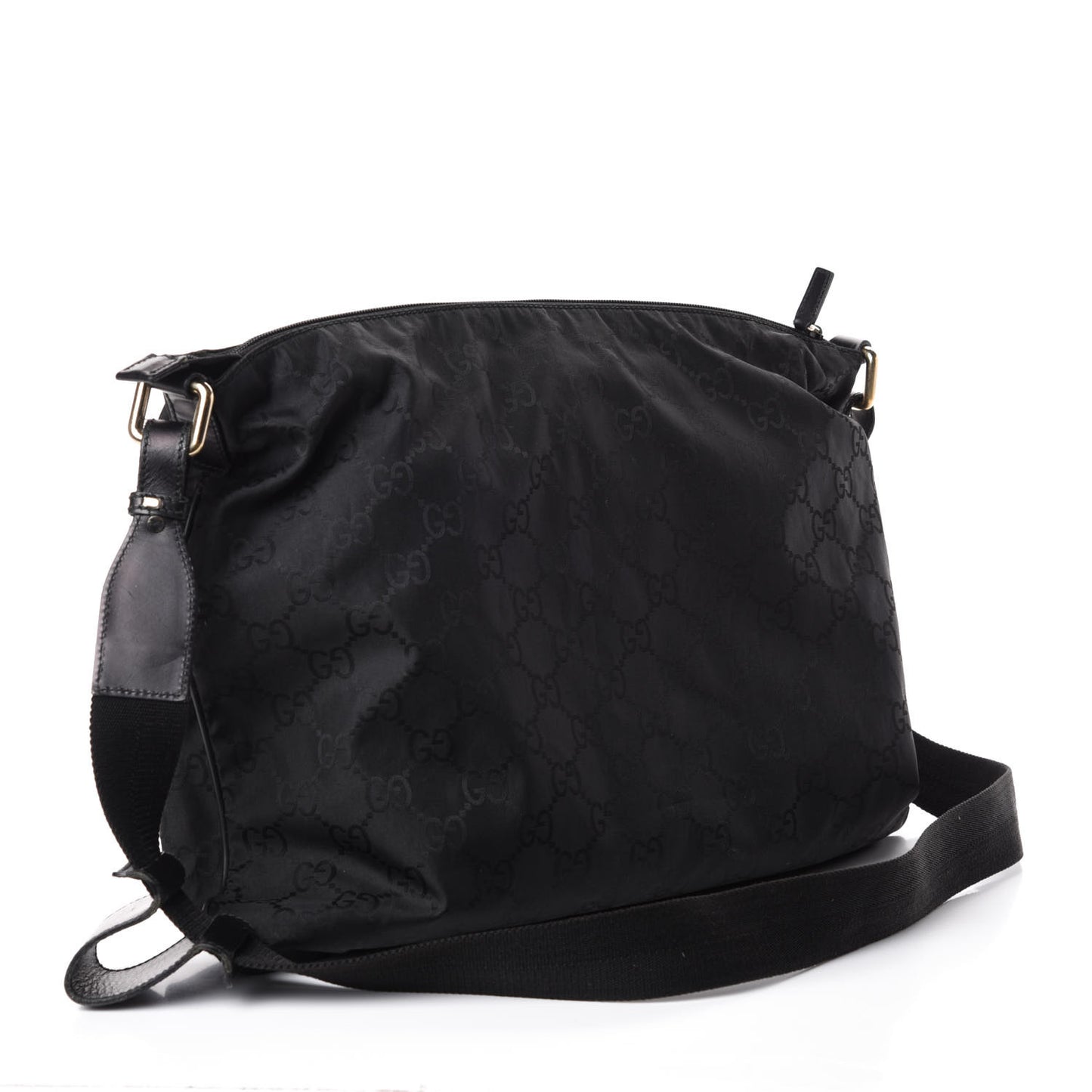 Nylon Monogram Messenger Black