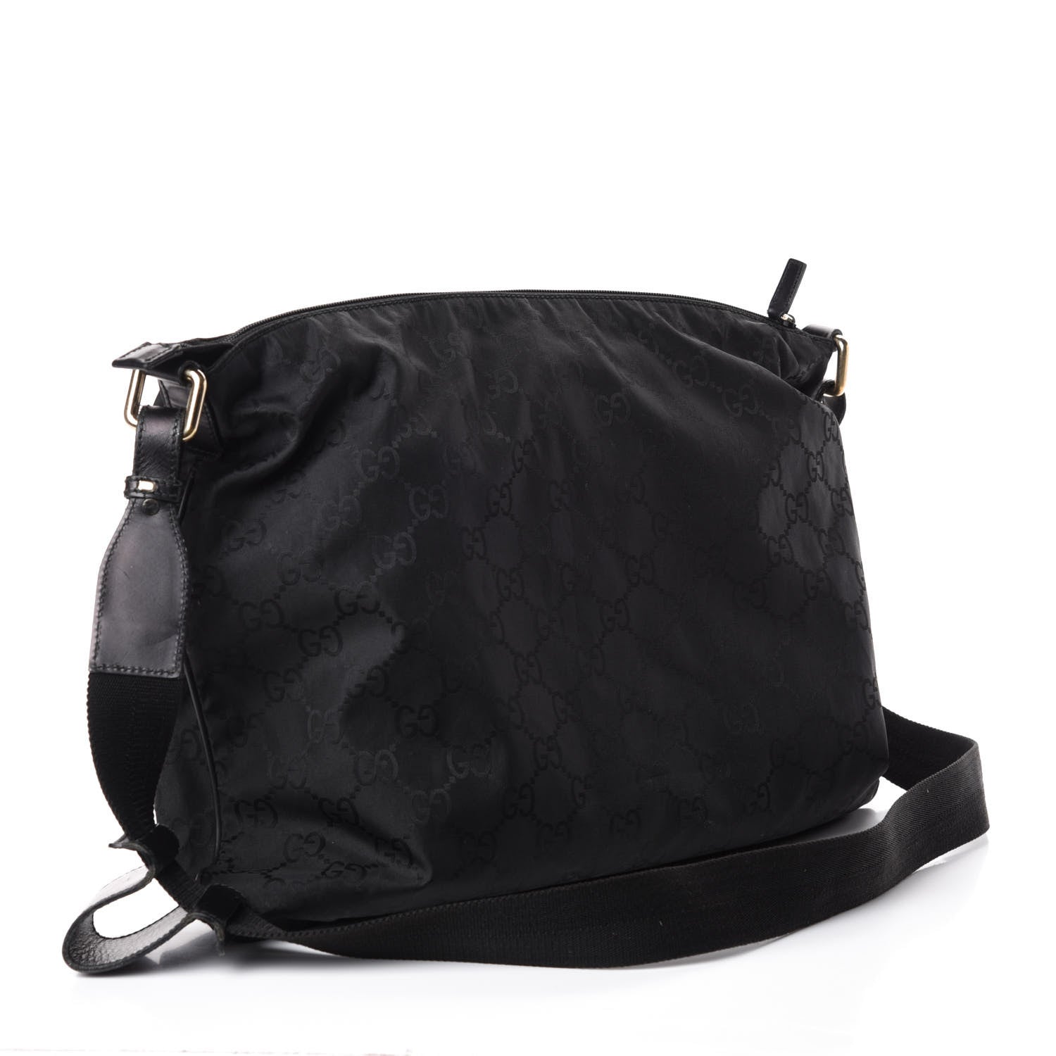 Gucci Nylon Monogram Messenger Black 3 of 11