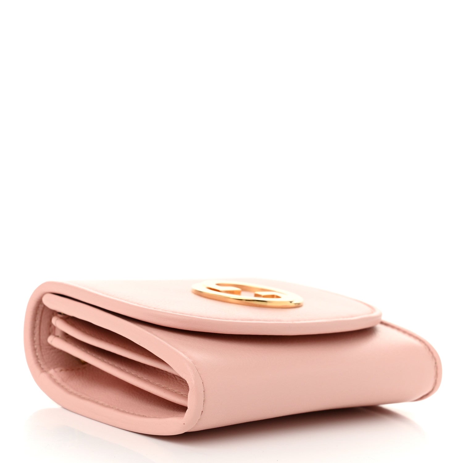 Gucci Roxy Calfskin Medium Blondie Chain Wallet Powder Pink 4 of 12
