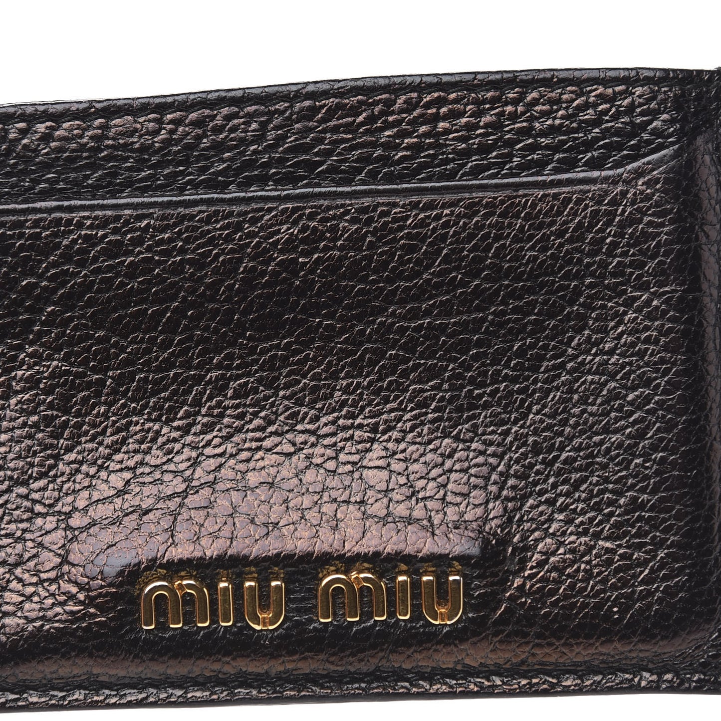 Goatskin Madras Card Case Black