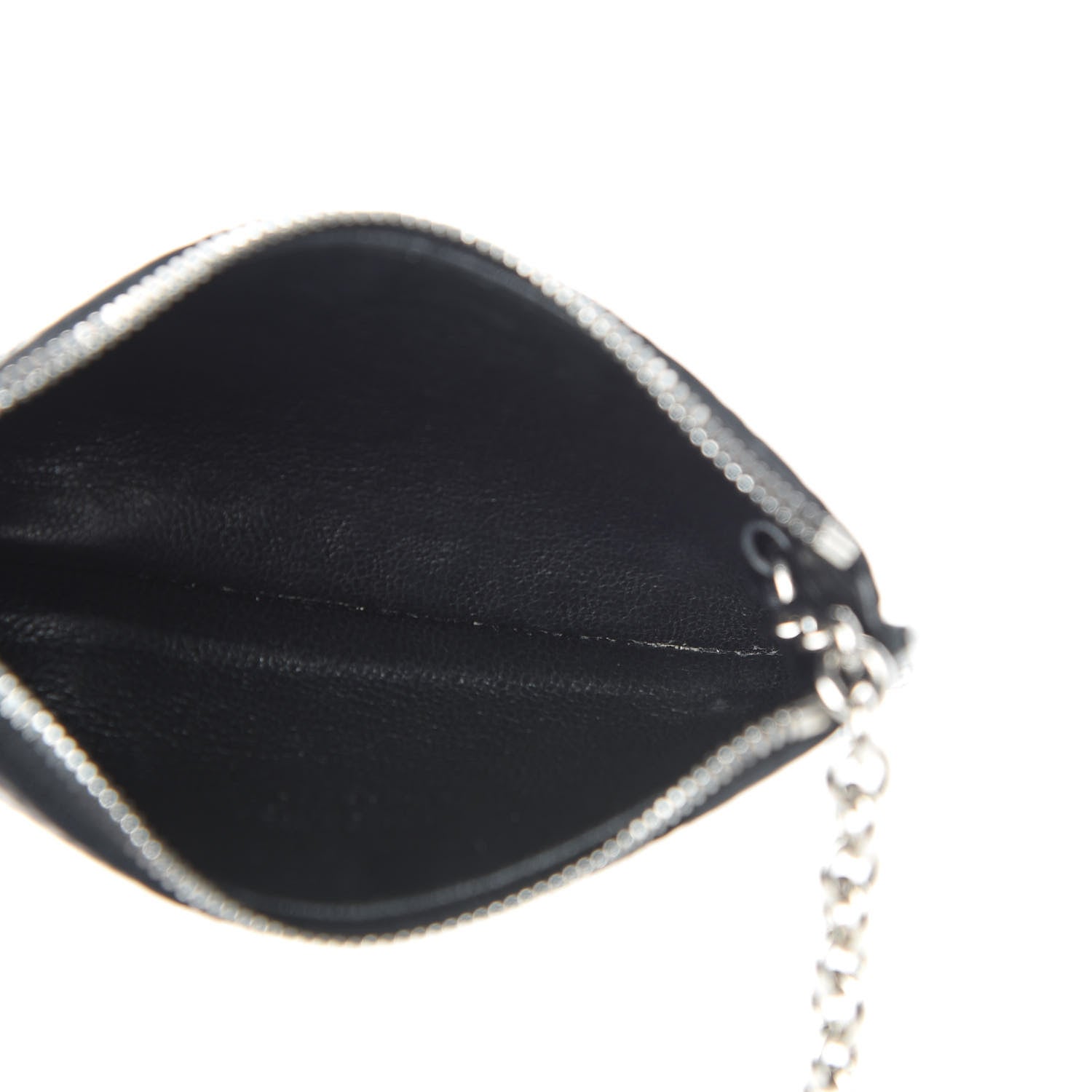 Gucci Calfskin Diamante Embossed Key Case Black 5 of 7