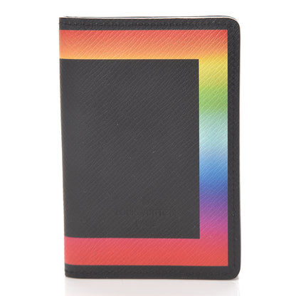Louis Vuitton Taiga Rainbow Pocket Organizer Black 1 of 7