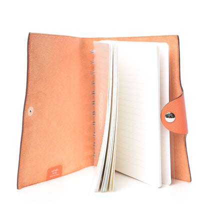 Hermes Togo Ulysse PM Notebook Cover Feu 5 of 8