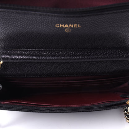Chanel Caviar Quilted Wallet On Chain WOC Black 3 of 3