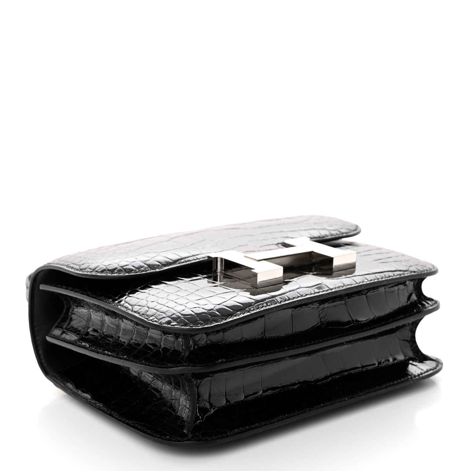 Hermes Shiny Alligator Constance 18 Black 5 of 14
