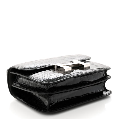 Hermes Shiny Alligator Constance 18 Black 5 of 14