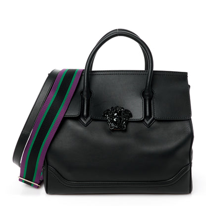 Versace Calfskin Large Palazzo Empire Bag Black 1 of 17