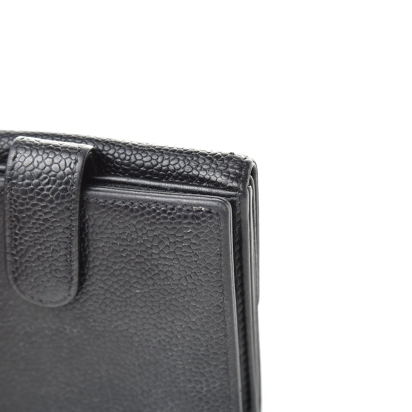 Caviar Timeless CC Compact French Wallet Black
