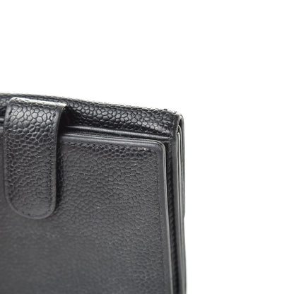 Chanel Caviar Timeless CC Compact French Wallet Black 14 of 14