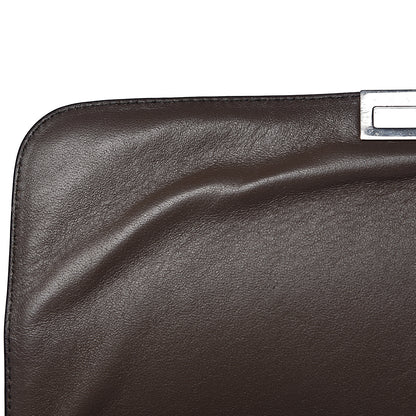 Celine Drummed Calfskin Medium Trapeze Souris 15 of 16
