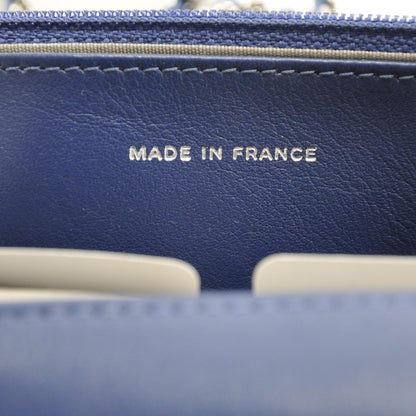 Chanel Patent Quilted Brilliant Wallet On Chain WOC Blue 12C 8 of 9