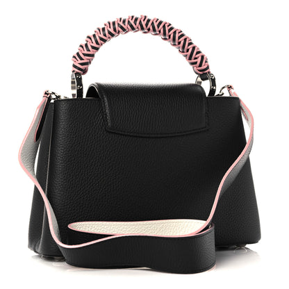 Louis Vuitton Taurillon Braided Capucines BB Black 2 of 9