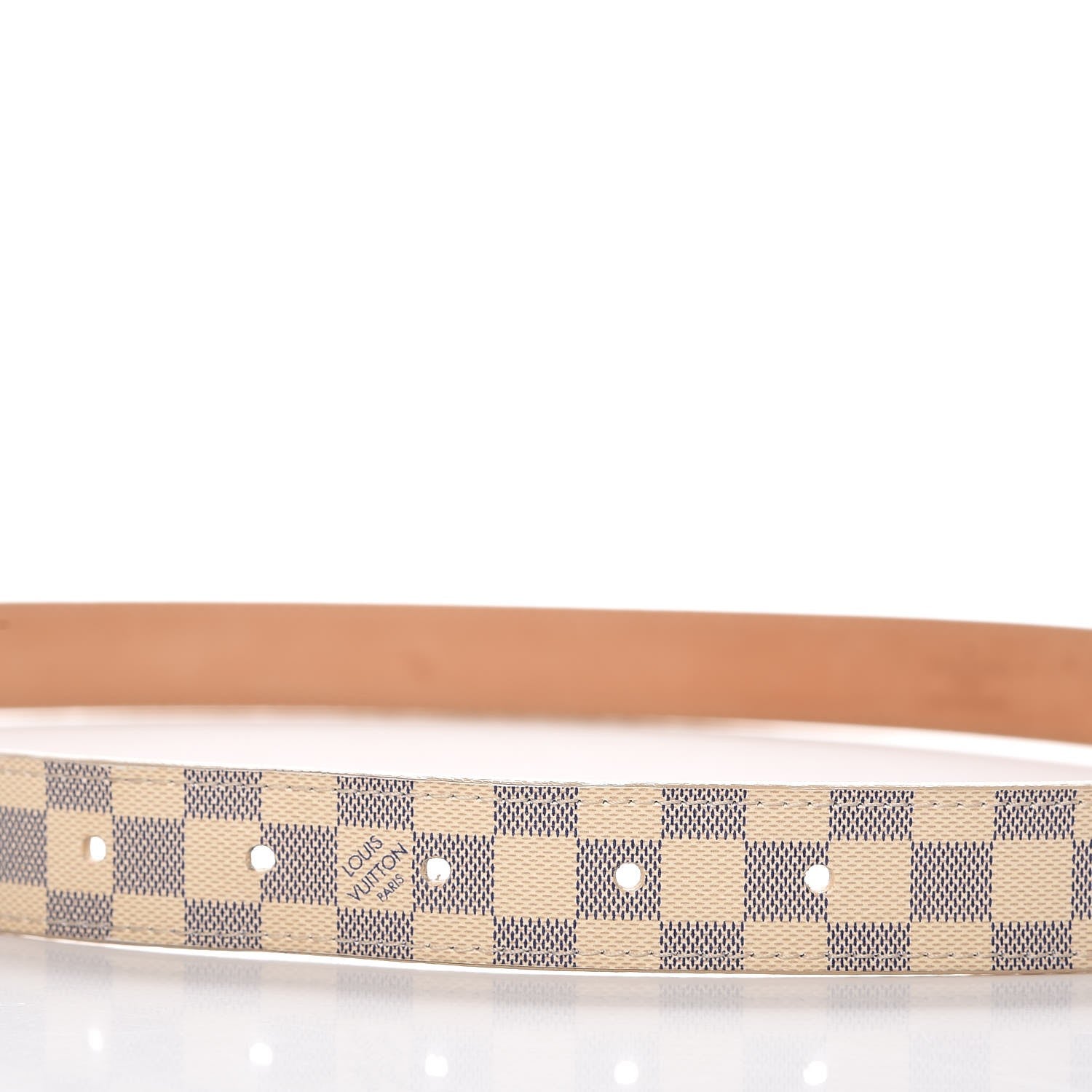 Louis Vuitton Damier Azur 25mm Belt 80 32 8 of 8