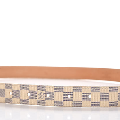Louis Vuitton Damier Azur 25mm Belt 80 32 8 of 8