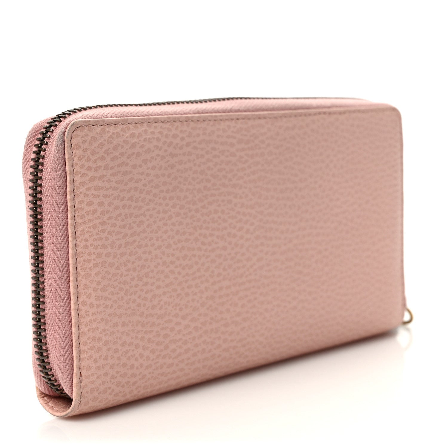 Gucci Calfskin Butterfly Farfalla Zip Around Wallet Perfect Pink 3 of 9