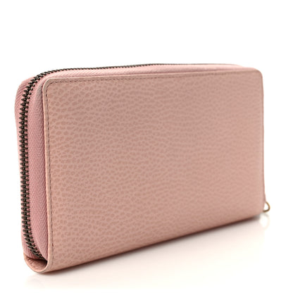 Gucci Calfskin Butterfly Farfalla Zip Around Wallet Perfect Pink 3 of 9