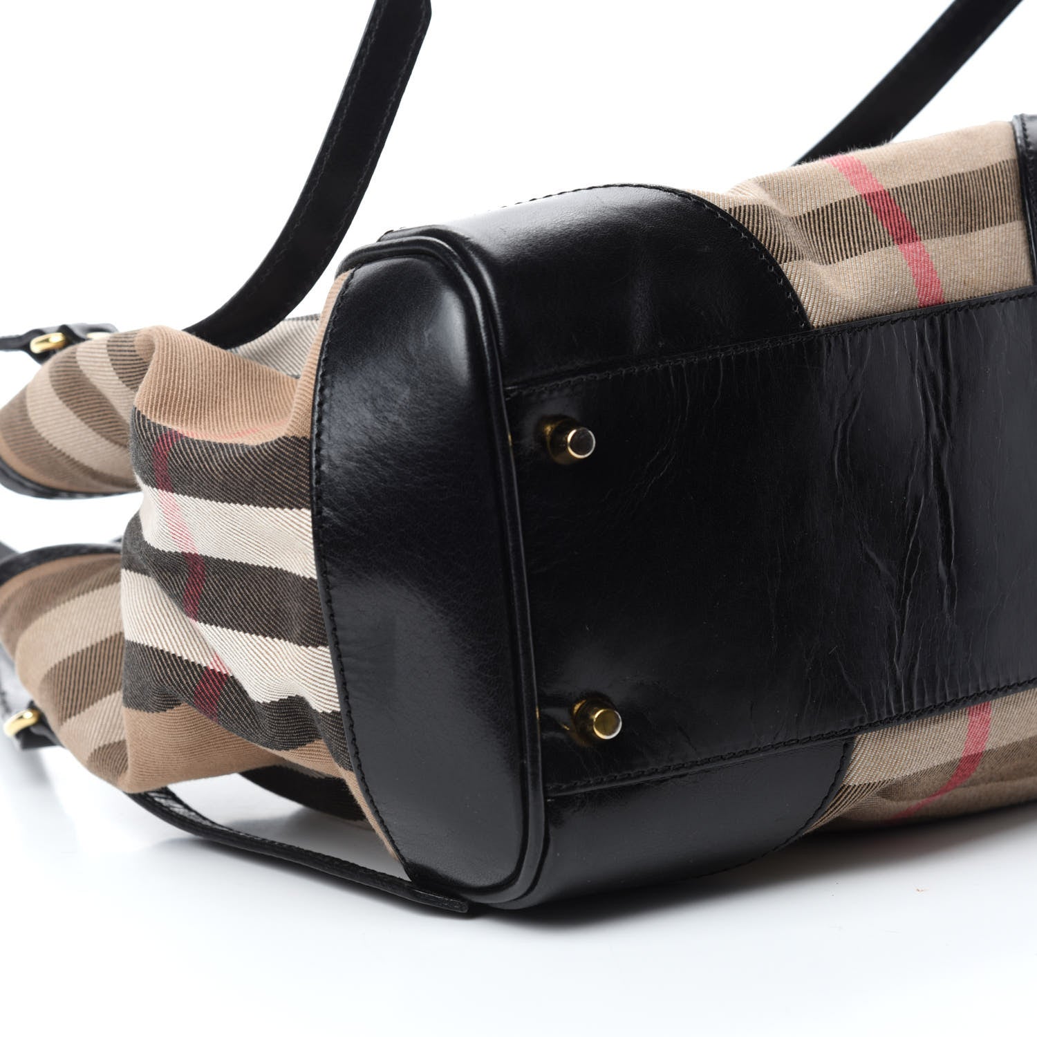 Burberry House Check Small Canterbury Tote Black 6 of 11