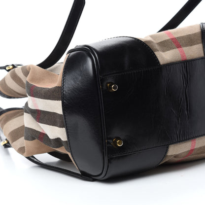 Burberry House Check Small Canterbury Tote Black 6 of 11