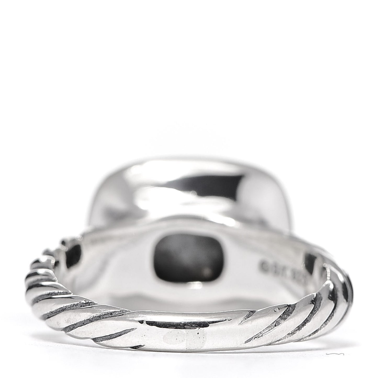 Sterling Silver Diamond Black Orchid 10mm Noblesse Ring 52 6